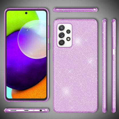 NALIA Glitzerhülle für Samsung Galaxy A52 / A52 5G / A52s 5G – Funkelnder Glitzer-Look & Grip – SHINEPOP (Silikon Case) – Marke aus Berlin