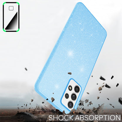 NALIA Glitzerhülle für Samsung Galaxy A52 / A52 5G / A52s 5G – Funkelnder Glitzer-Look & Grip – SHINEPOP (Silikon Case) – Marke aus Berlin