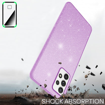 NALIA Glitzerhülle für Samsung Galaxy A52 / A52 5G / A52s 5G – Funkelnder Glitzer-Look & Grip – SHINEPOP (Silikon Case) – Marke aus Berlin
