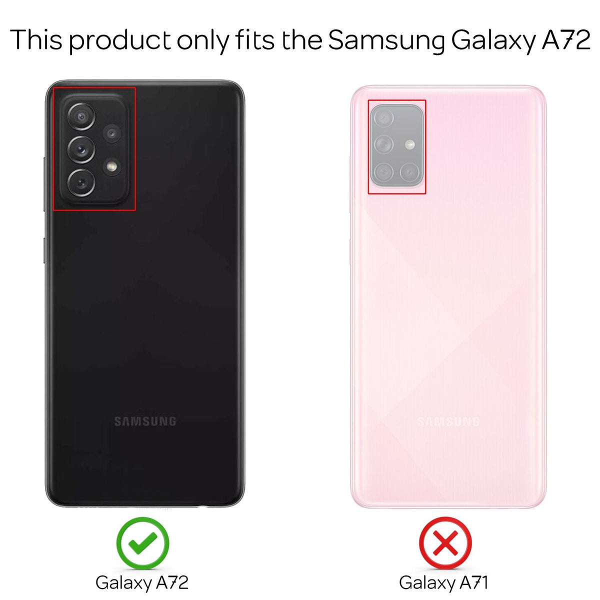 NALIA 360° Hülle für Samsung Galaxy A72 – Vorne & Hinten Schutz – 360GUARD (Full-Body Case) – Marke aus Berlin