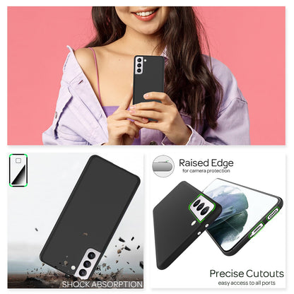 NALIA Ultra Slim Hardcase für Samsung Galaxy S21 – Matt & 0.3mm Dünn – PHANTOM (Dünnes Cover & Kamera-Vollschutz) – Marke aus Berlin