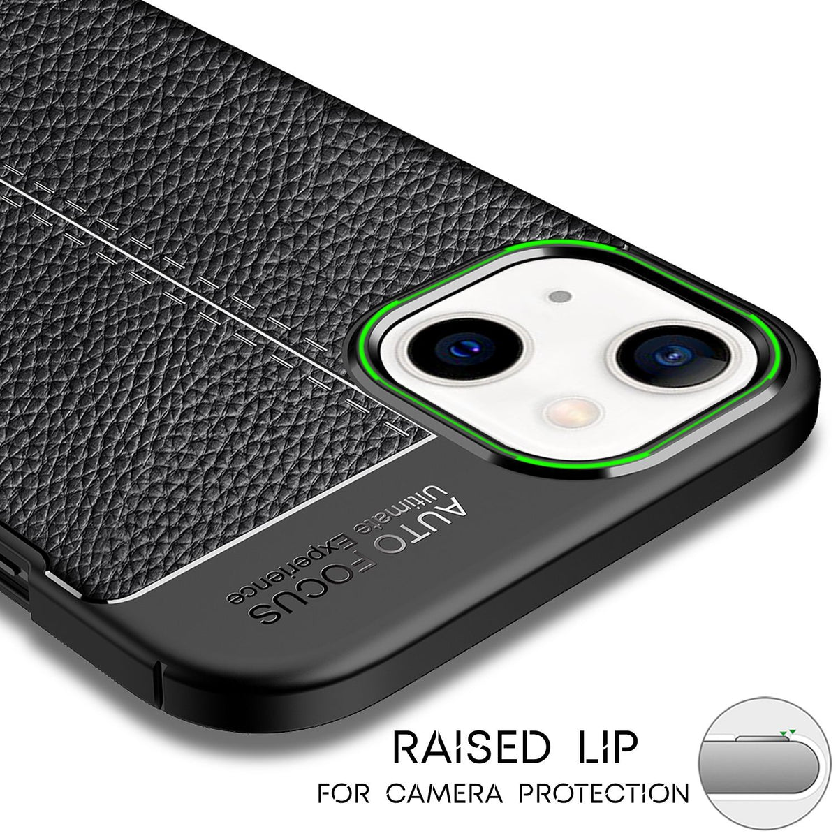 NALIA Leder-Optik Silikon Case für iPhone 13 – Griffig & Matt – BARRON Handyhülle (Anti-Fingerprint, Stoßfest & Robust) – Marke aus Berlin