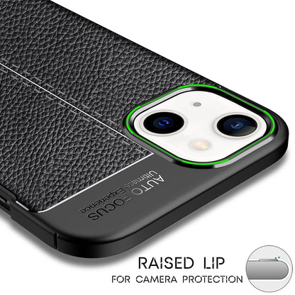 NALIA Leder-Optik Silikon Case für iPhone 13 – Griffig & Matt – BARRON Handyhülle (Anti-Fingerprint, Stoßfest & Robust) – Marke aus Berlin