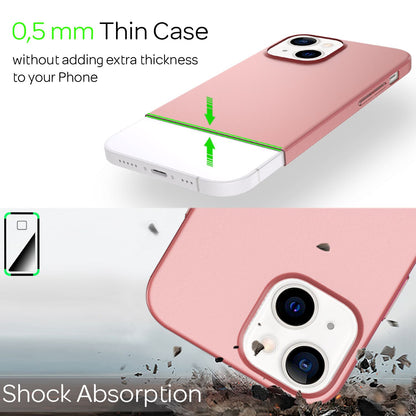 NALIA Ultra Slim Hardcase für iPhone 13 – Anti-Fingerabdruck & 0.5mm Dünn – PUREFIT (Matt & Leicht) – Marke aus Berlin