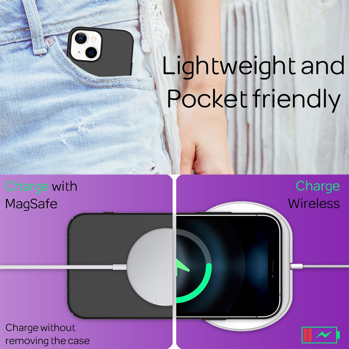 NALIA Ultra Slim Hardcase für iPhone 13 – Anti-Fingerabdruck & 0.5mm Dünn – PUREFIT (Matt & Leicht) – Marke aus Berlin