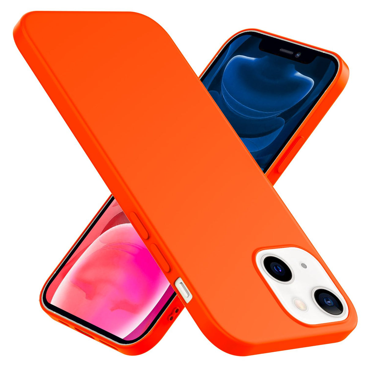 NALIA Bunte Neon Silikonhülle kompatibel mit iPhone 13 Mini Hülle, Intensive Farbe Rutschfest Samtig Weich Gummiert, Stoßfest Dünn Soft Case Handyhülle Silikon Schutzhülle TPU Gel Cover