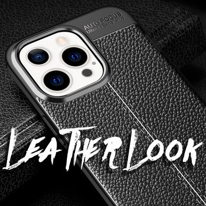 NALIA Leder-Optik Silikon Case für iPhone 13 Pro – Griffig & Matt – BARRON Handyhülle (Anti-Fingerprint, Stoßfest & Robust) – Marke aus Berlin