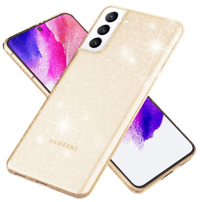 NALIA Glitzerhülle für Samsung Galaxy S21 FE – Funkelndes Silikon Case – DAZZLIN (Transparent & Stoßfest) – Marke aus Berlin