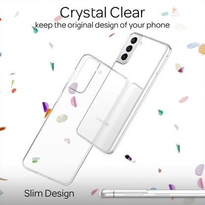 NALIA Transparente Silikonhülle für Samsung Galaxy S22 – Anti-Gelb & Rutschfest – GLAZE (Handyhülle Kristallklar, Schlank & Stoßfest) – Marke aus Berlin