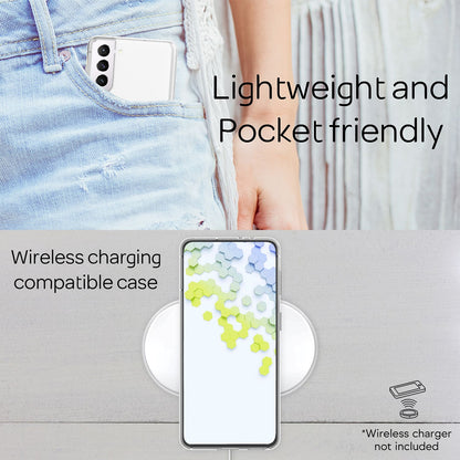 NALIA Transparente Silikonhülle für Samsung Galaxy S22 – Anti-Gelb & Rutschfest – GLAZE (Handyhülle Kristallklar, Schlank & Stoßfest) – Marke aus Berlin