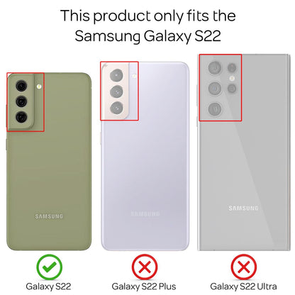 NALIA Glitzerhülle für Samsung Galaxy S22 – Funkelndes Silikon Case – DAZZLIN (Transparent & Stoßfest) – Marke aus Berlin
