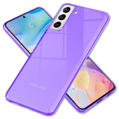 NALIA Neon Silikonhülle für Samsung Galaxy S22 Plus – Knallige Signal-Farbe & Linsenschutz – VIBE (Transparentes Case) – Marke aus Berlin