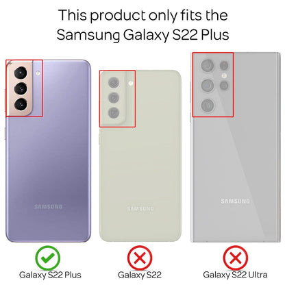NALIA Glitzerhülle für Samsung Galaxy S22 Plus – Funkelnder Glitzer-Look & Grip – SHINEPOP (Silikon Case) – Marke aus Berlin
