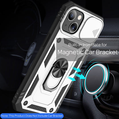 NALIA Military-Style Ringhülle kompatibel mit iPhone 13 Mini Hülle, Extrem Schützend mit Display-Rahmen & Kamera-Abdeckung, 360° Ring für Standfunktion & KFZ-Halterung, Hardcase Cover