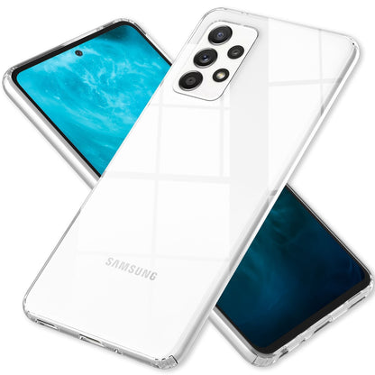 NALIA Transparente Hülle für Samsung Galaxy A33 – Harte Rückseite & Silikon Rand – IGNITE (Stoßfeste Handyhülle & Verstärkte Ecken) – Marke aus Berlin