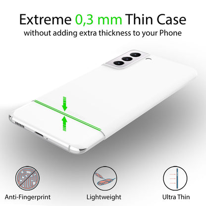 NALIA Ultra Slim Hardcase für Samsung Galaxy S22 – Matt & 0.3mm Dünn – PHANTOM (Dünnes Cover & Kamera-Vollschutz) – Marke aus Berlin
