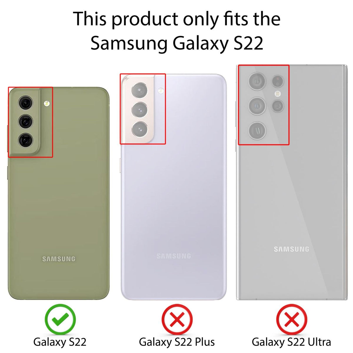 NALIA Ultra Slim Hardcase für Samsung Galaxy S22 – Matt & 0.3mm Dünn – PHANTOM (Dünnes Cover & Kamera-Vollschutz) – Marke aus Berlin