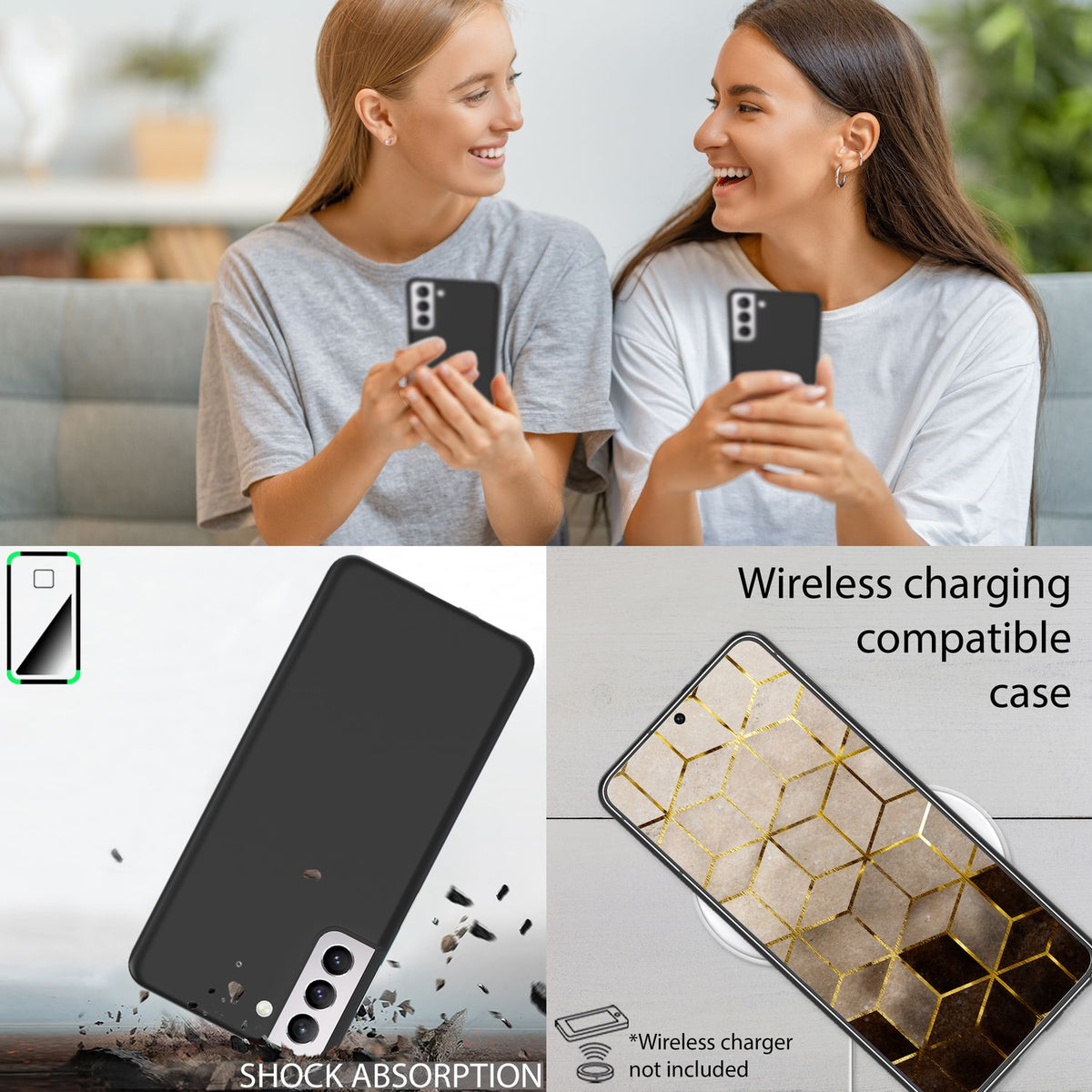 NALIA Ultra Slim Hardcase für Samsung Galaxy S22 – Matt & 0.3mm Dünn – PHANTOM (Dünnes Cover & Kamera-Vollschutz) – Marke aus Berlin