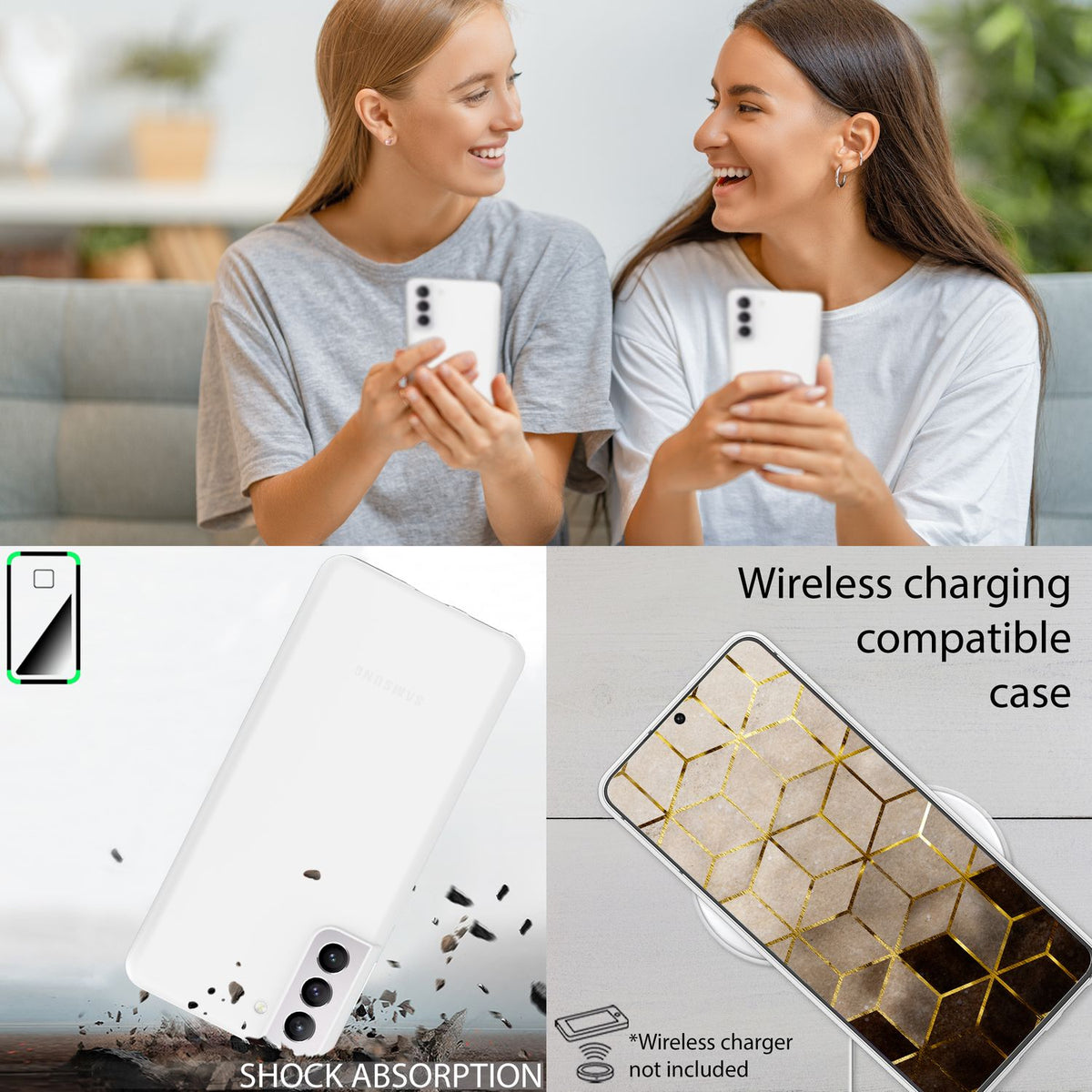 NALIA Ultra Slim Hardcase für Samsung Galaxy S22 – Matt & 0.3mm Dünn – PHANTOM (Dünnes Cover & Kamera-Vollschutz) – Marke aus Berlin
