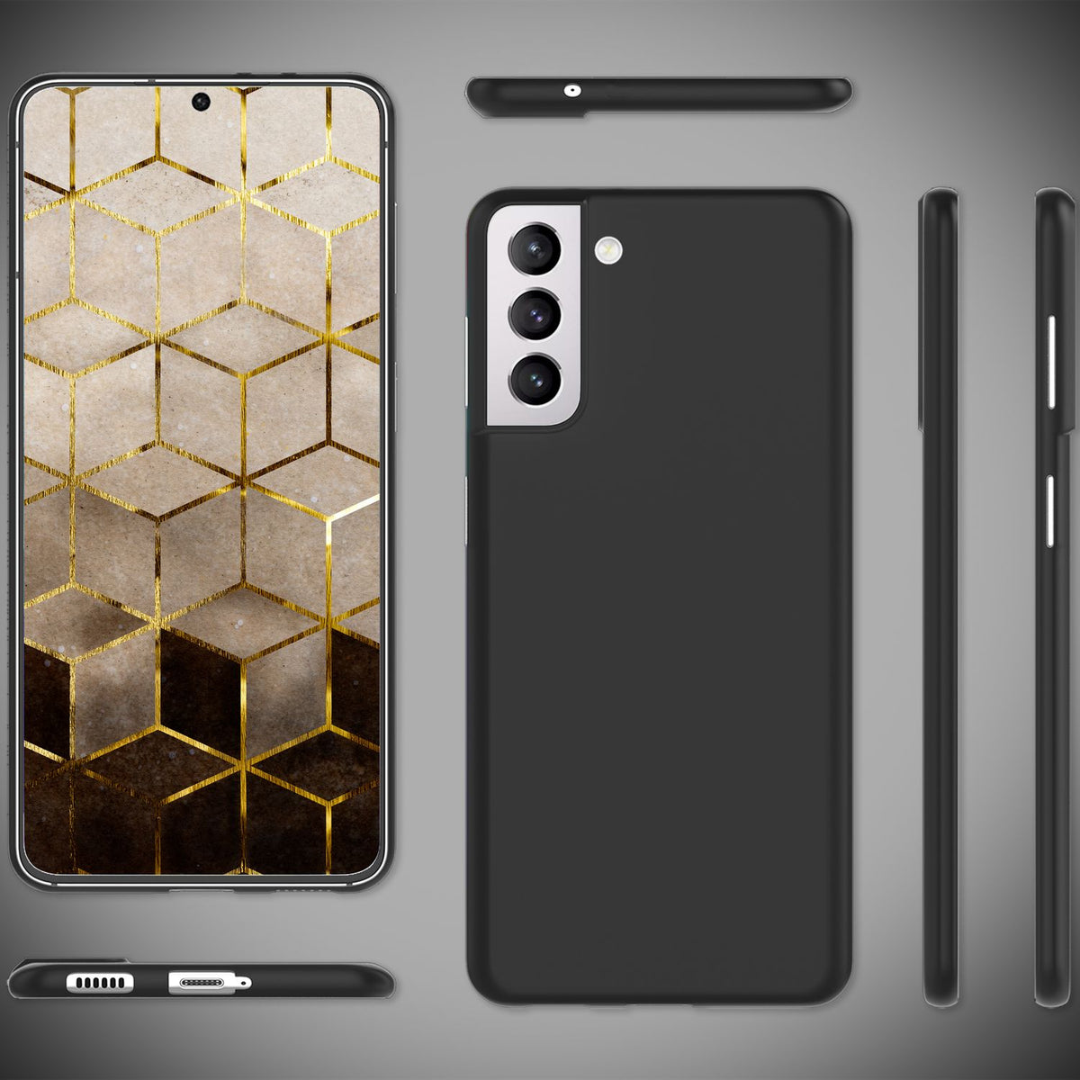 NALIA Ultra Slim Hardcase für Samsung Galaxy S22 – Matt & 0.3mm Dünn – PHANTOM (Dünnes Cover & Kamera-Vollschutz) – Marke aus Berlin