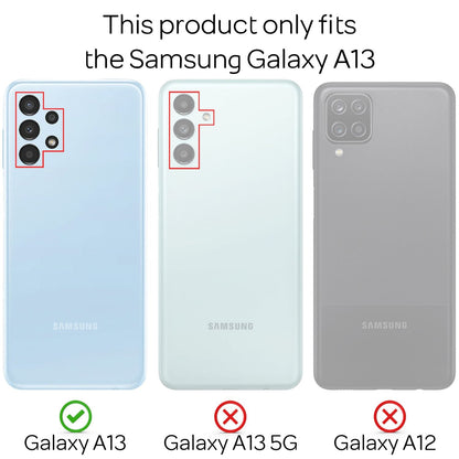 NALIA Transparente Hülle für Samsung Galaxy A13 4G – Harte Rückseite & Silikon Rand – IGNITE (Stoßfeste Handyhülle & Verstärkte Ecken) – Marke aus Berlin