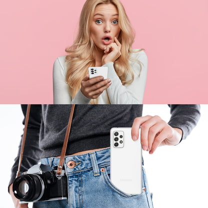 NALIA Transparente Hülle für Samsung Galaxy A13 4G – Harte Rückseite & Silikon Rand – IGNITE (Stoßfeste Handyhülle & Verstärkte Ecken) – Marke aus Berlin