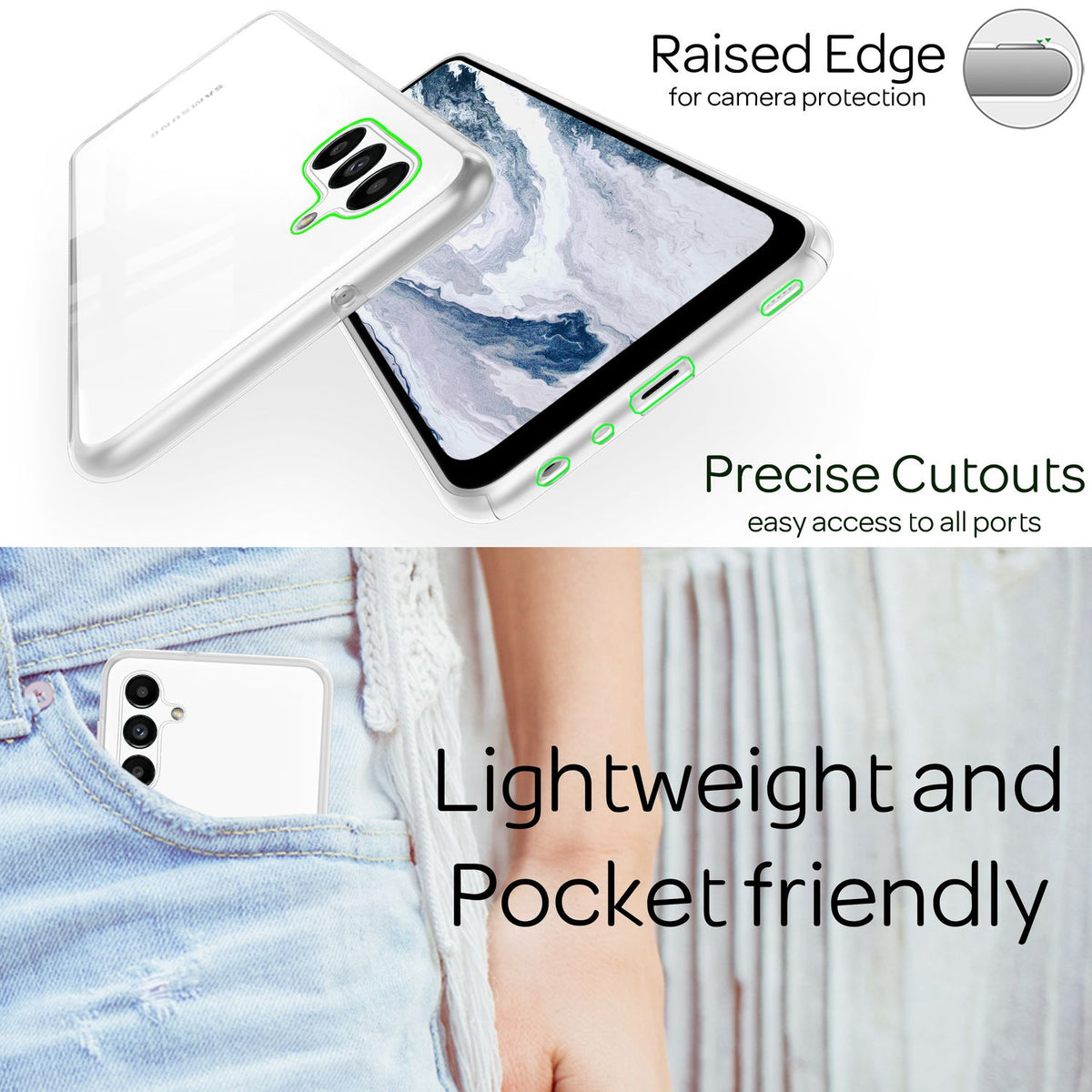 NALIA 360° Hülle für Samsung Galaxy A13 5G – Vorne & Hinten Schutz – 360GUARD (Full-Body Case) – Marke aus Berlin