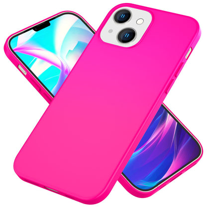 NALIA Neon Silikonhülle für iPhone 14 – Soft-Touch & Signal-Neon – NEONSHOCK (Matte Schutzhülle) – Marke aus Berlin