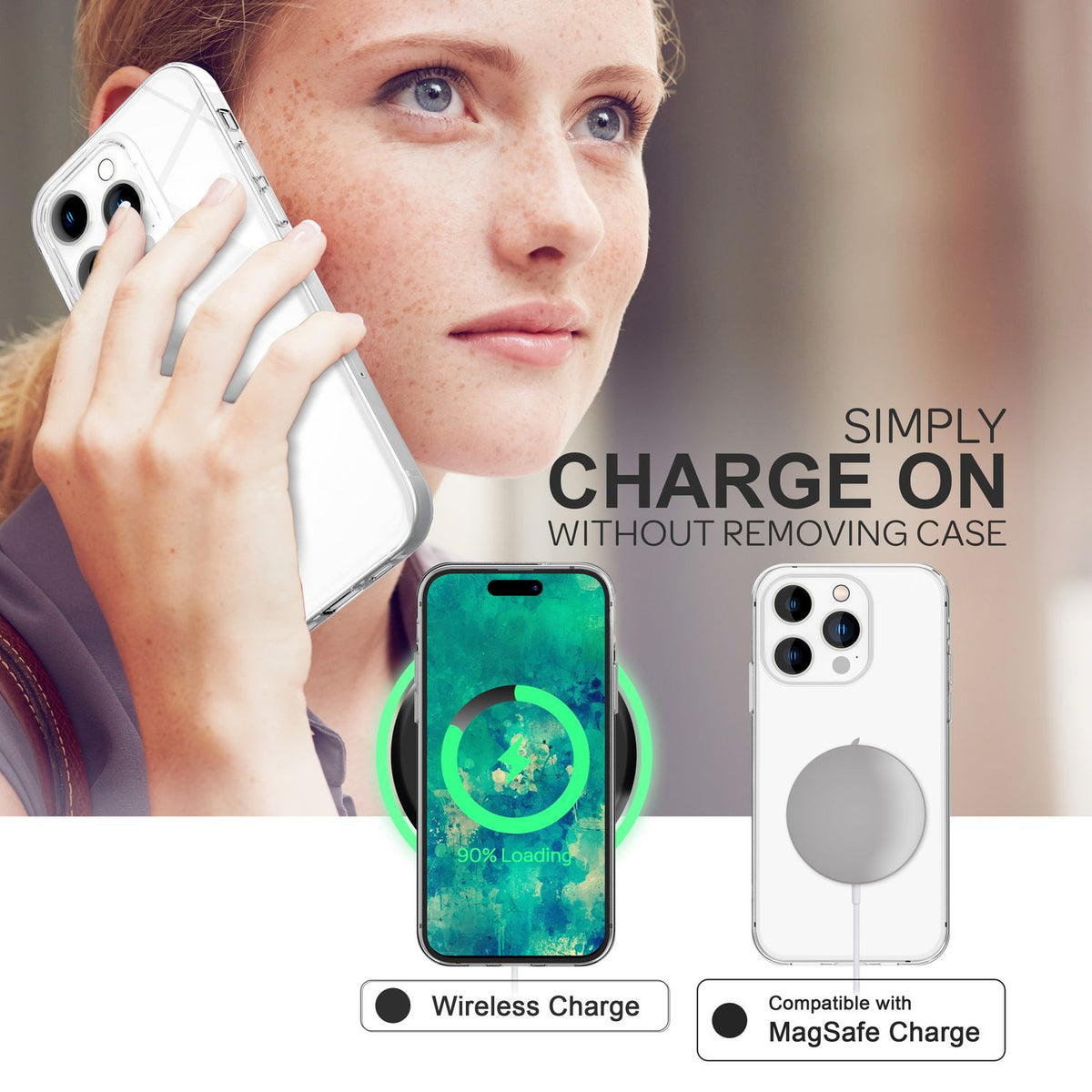 NALIA Transparente Silikonhülle für iPhone 14 Pro Max – Anti-Gelb & Rutschfest – GLAZE (Handyhülle Kristallklar, Schlank & Stoßfest) – Marke aus Berlin