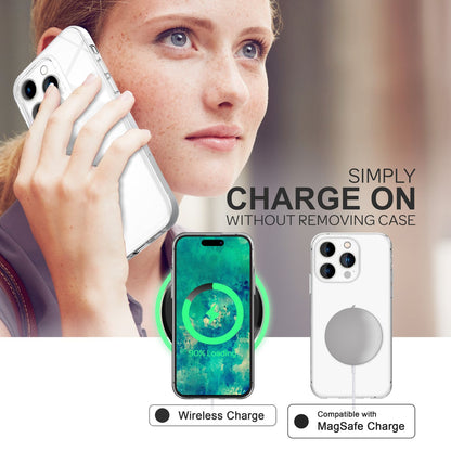 NALIA Transparente Silikonhülle für iPhone 14 Pro Max – Anti-Gelb & Rutschfest – GLAZE (Handyhülle Kristallklar, Schlank & Stoßfest) – Marke aus Berlin