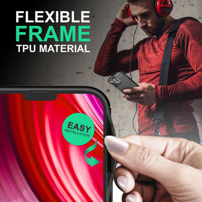 NALIA Silikonhülle für iPhone 14 – Rutschfest & Matt – VORTEX (Gebürstete Optik & Carbon Design) – Marke aus Berlin