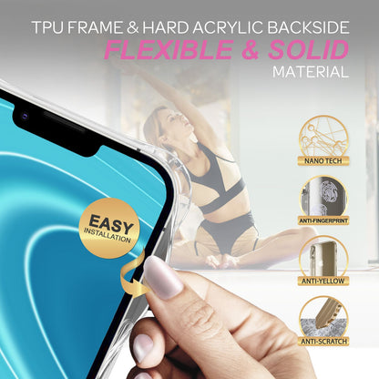 NALIA Handykette für iPhone 14 – Transparentes Hybrid-Case & Band – HANGIT PRO (Anti-Gelb Rückseite & Verstellbar) – Marke aus Berlin