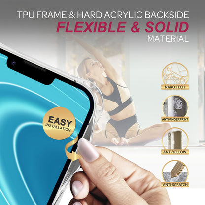NALIA Handykette für iPhone 14 – Transparentes Hybrid-Case & Band – HANGIT PRO (Anti-Gelb Rückseite & Verstellbar) – Marke aus Berlin