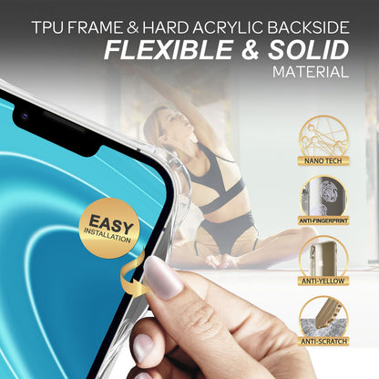 NALIA Handykette für iPhone 14 – Transparentes Hybrid-Case & Band – HANGIT PRO (Anti-Gelb Rückseite & Verstellbar) – Marke aus Berlin