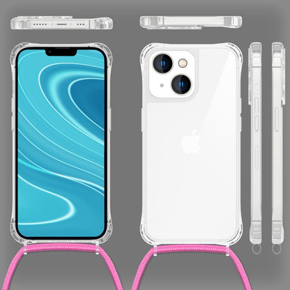 NALIA Handykette für iPhone 14 – Transparentes Hybrid-Case & Band – HANGIT PRO (Anti-Gelb Rückseite & Verstellbar) – Marke aus Berlin