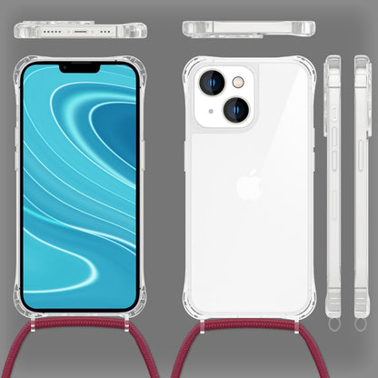 NALIA Handykette für iPhone 14 – Transparentes Hybrid-Case & Band – HANGIT PRO (Anti-Gelb Rückseite & Verstellbar) – Marke aus Berlin