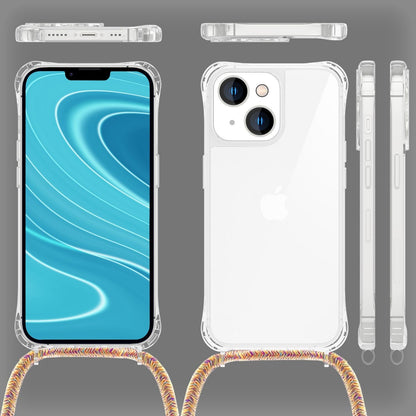 NALIA Handykette für iPhone 14 Plus – Transparentes Hybrid-Case & Band – HANGIT PRO (Anti-Gelb Rückseite & Verstellbar) – Marke aus Berlin