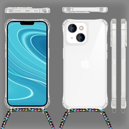 NALIA Handykette für iPhone 14 Plus – Transparentes Hybrid-Case & Band – HANGIT PRO (Anti-Gelb Rückseite & Verstellbar) – Marke aus Berlin
