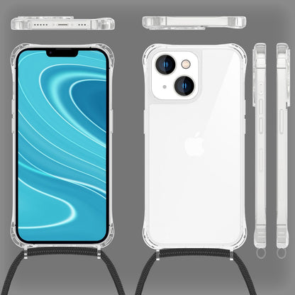 NALIA Handykette für iPhone 14 Plus – Transparentes Hybrid-Case & Band – HANGIT PRO (Anti-Gelb Rückseite & Verstellbar) – Marke aus Berlin