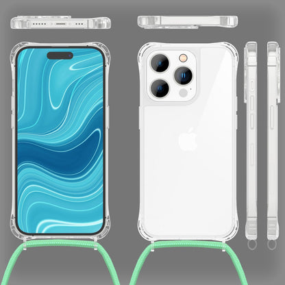 NALIA Handykette für iPhone 14 Pro Max – Transparentes Hybrid-Case & Band – HANGIT PRO (Anti-Gelb Rückseite & Verstellbar) – Marke aus Berlin