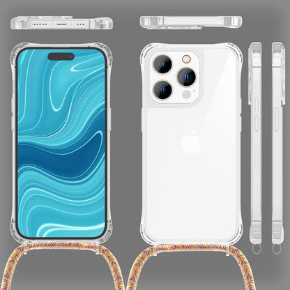NALIA Handykette für iPhone 14 Pro Max – Transparentes Hybrid-Case & Band – HANGIT PRO (Anti-Gelb Rückseite & Verstellbar) – Marke aus Berlin