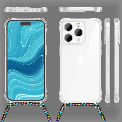 NALIA Handykette für iPhone 14 Pro Max – Transparentes Hybrid-Case & Band – HANGIT PRO (Anti-Gelb Rückseite & Verstellbar) – Marke aus Berlin