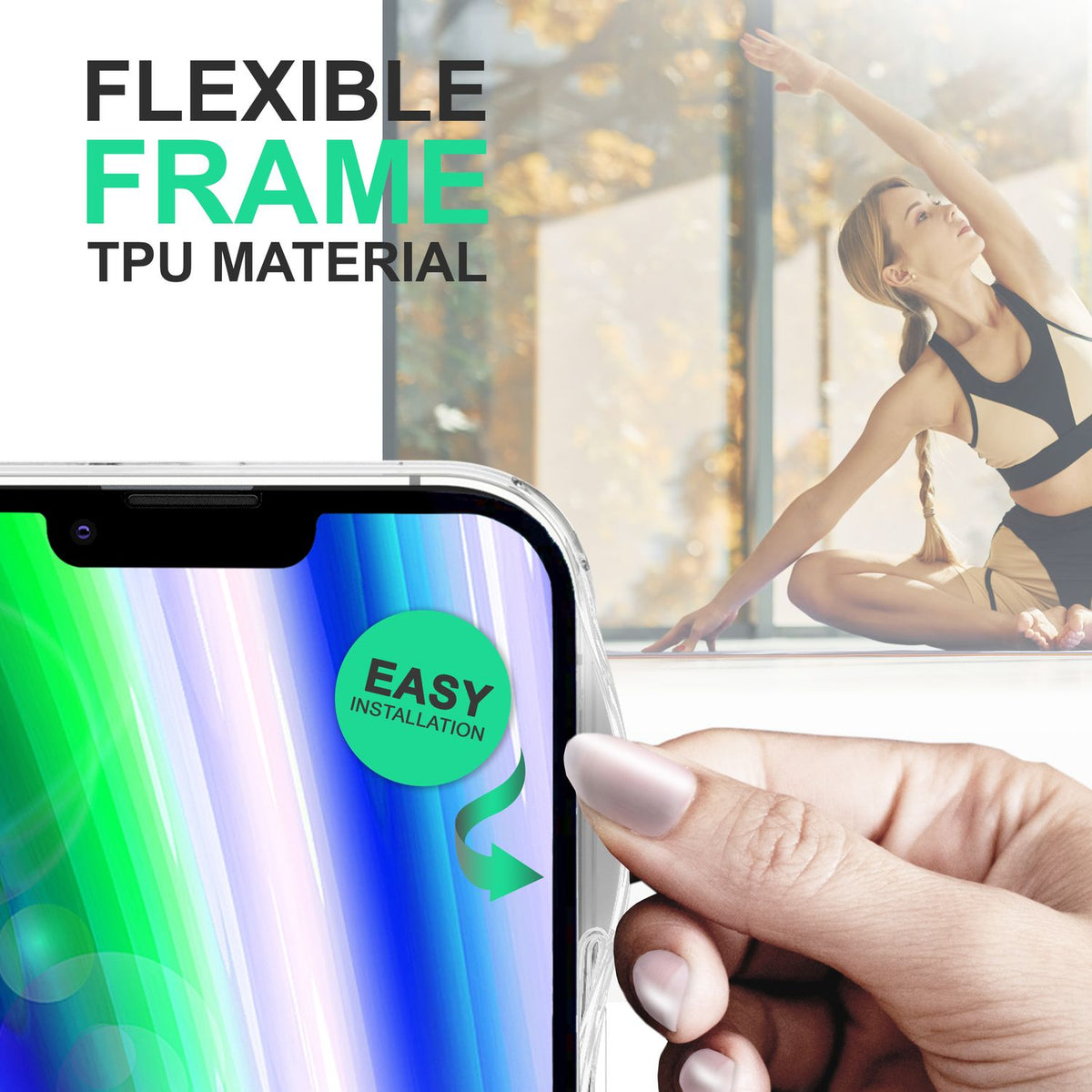 NALIA Matt-Transparentes Case für iPhone 14 – Milchglas-Optik & Anti-Fingerprint – NYTE (Stoßfest, Harte Rückseite & Silikon Bumper) – Marke aus Berlin