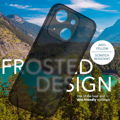 NALIA Ultra Slim Hardcase für iPhone 14 – Matt-Transparent & 0.3mm Dünn – PHANTOM (Dünnes Cover & Kamera-Vollschutz) – Marke aus Berlin