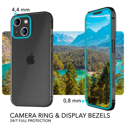 NALIA Ultra Slim Hardcase für iPhone 14 – Matt-Transparent & 0.3mm Dünn – PHANTOM (Dünnes Cover & Kamera-Vollschutz) – Marke aus Berlin
