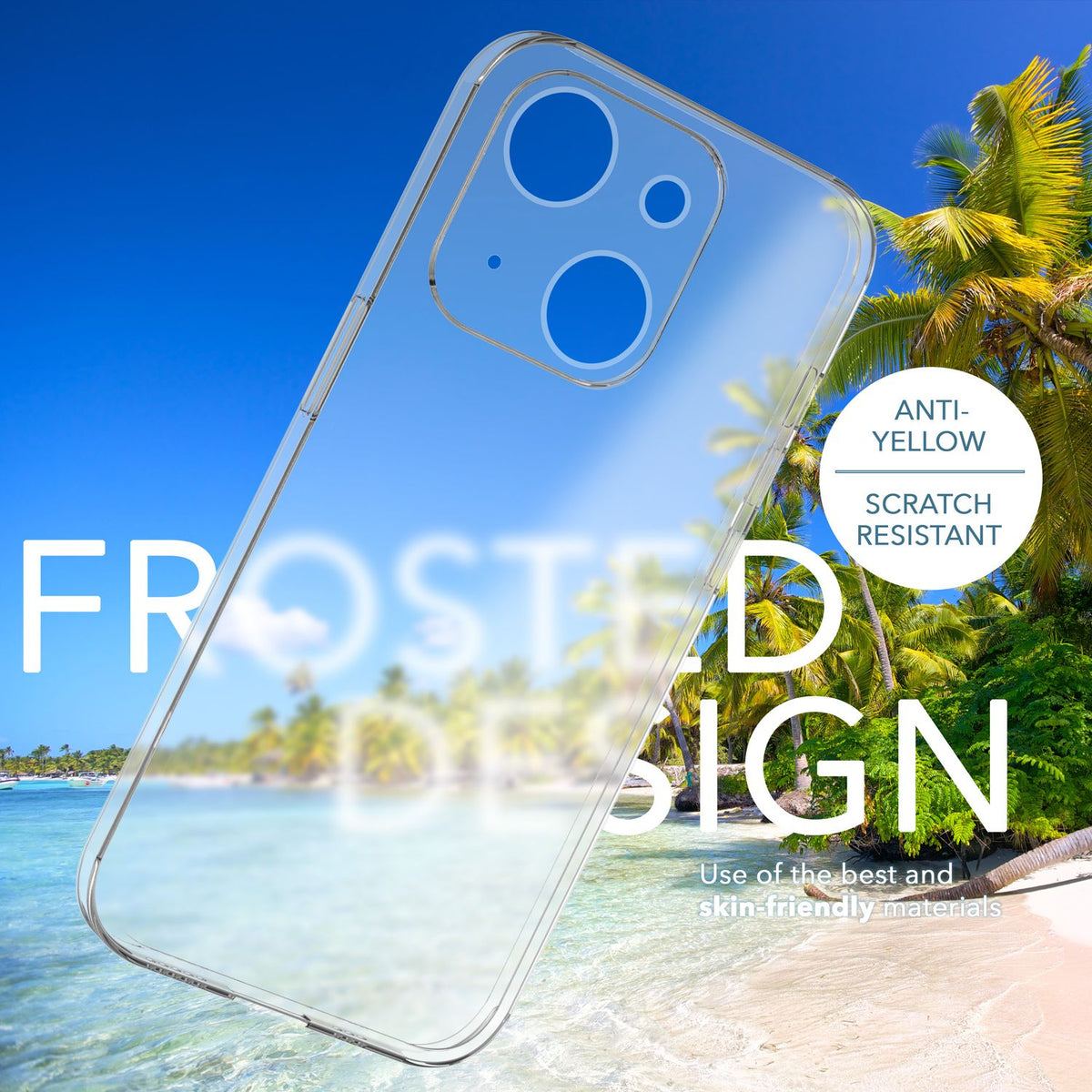 NALIA Ultra Slim Hardcase für iPhone 14 Plus – Matt-Transparent & 0.3mm Dünn – PHANTOM (Dünnes Cover & Kamera-Vollschutz) – Marke aus Berlin