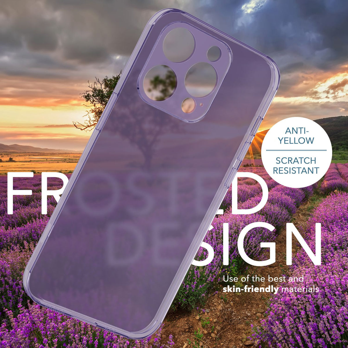 NALIA Ultra Slim Hardcase für iPhone 14 Pro – Matt-Transparent & 0.3mm Dünn – PHANTOM (Dünnes Cover & Kamera-Vollschutz) – Marke aus Berlin
