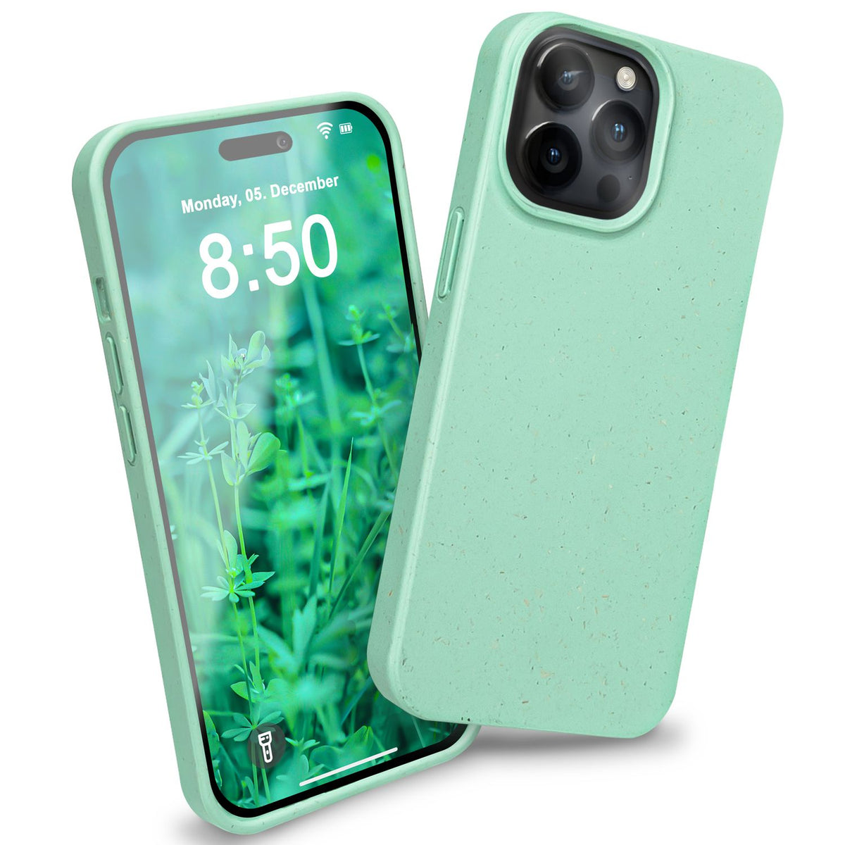 NALIA Handyhülle für iPhone 14 Pro Max – Weizenstroh Case (Pflanzenbasiert) – BIOVERA – Matt & Stoßfest (Vegan) – Marke aus Berlin