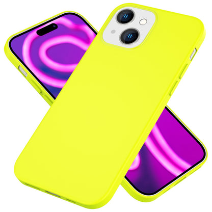 NALIA Neon Cover für iPhone 15 Hülle, Bunte Silikonhülle Intensive Farbe, Samtig Weich Gummierte Handyhülle, Soft Case NALIA Berlin
