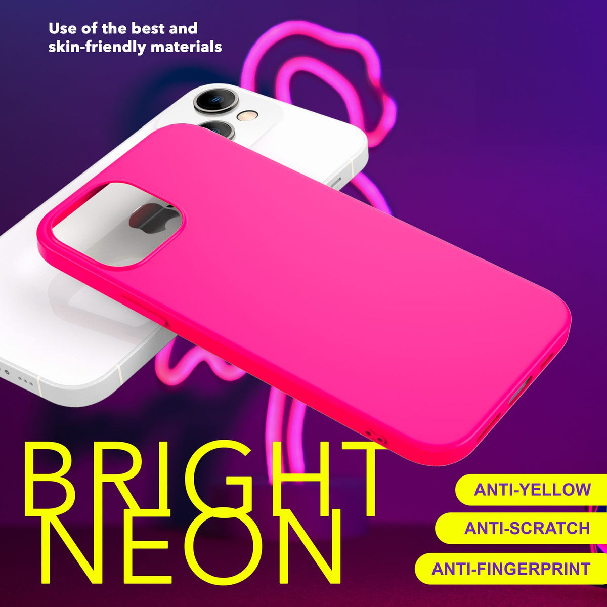 NALIA Neon Cover für iPhone 15 Hülle, Bunte Silikonhülle Intensive Farbe, Samtig Weich Gummierte Handyhülle, Soft Case NALIA Berlin